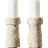 Muubs Eris Kaarshouder Zand 16 Cm - Kaarshouders & kandelaars Terracotta Sand - 1120002332