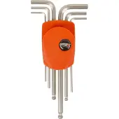 Super B inbussleutelset staal oranje/zilver 6-delig