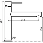 Lanesto Cucina Eenhendelkeukenmengkraan Sturdy Black Zwart 251356