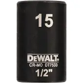 DeWalt DT7533 Krachtdop 1/2" kort | 15mm