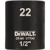 DeWalt DT7540 Krachtdop 1/2" kort | 22mm
