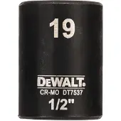DeWalt DT7537 Krachtdop 1/2" kort | 19mm