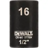 DeWalt DT7534 Krachtdop 1/2" kort | 16mm