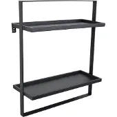 Loft42 Wandrek Dymo - Zwart – Metaal – 60x50x15