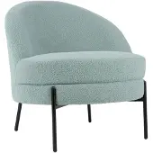Leitmotiv fauteuil noble teddy curl mistige
