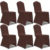 vidaXL Stoelhoes stretch 6 st bruin