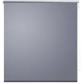vidaXL Rolgordijn verduisterend 144,4 x 175 cm stofbreedte 140 cm grijs