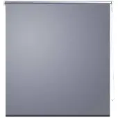 vidaXL blackout rolgordijn - grijs, 140 x 230 cm