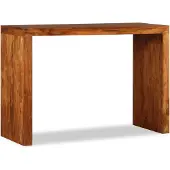 vidaXL Wandtafel 110x40x76 cm hout met honingkleurige afwerking