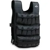 Matchu Sports Gewichtsvest 20 kg | Extra stevig met 2 kliksluitingen | 30 Zandzakjes | Weighted vest