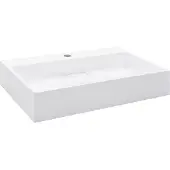 vidaXL Wastafel 60x38x11 cm mineraal gegoten/marmer gegoten wit
