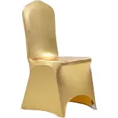 vidaXL 6 st Stoelhoezen stretch goud