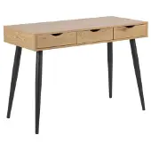 Ebuy24 Nete bureau met 3 lades wild eiken.