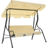 vidaXL Schommelbank 170x110x153 cm crèmewit