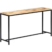 vidaXL Wandtafel 140x35x76 cm massief ruw mangohout