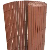 vidaXL Tuinafscheiding dubbelzijdig 90x500 cm PVC bruin