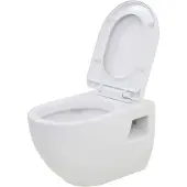 vidaXL Wandtoilet keramiek wit