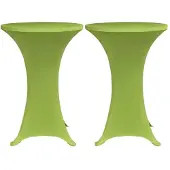 vidaXL Tafelhoes stretch 2 stuks 60 cm groen