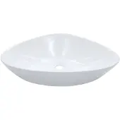 vidaXL Wastafel 58,5x39x14 cm keramiek wit