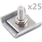 vidaXL Rastermatverbinding 25 sets antraciet