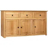vidaXL Dressoir Panama Range 135x40x80 cm massief grenenhout