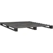 vidaXL Bedframe pallet massief grenenhout grijs 120x200 cm