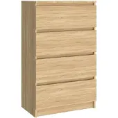 vidaXL Dressoir 60x35x98,5 cm bewerkt hout sonoma eikenkleurig