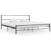vidaXL Bedframe metaal zwart 180x200 cm