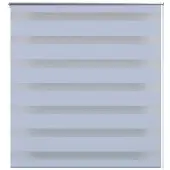 vidaXL Zebra rolgordijn 90,9 x 150 cm stofbreedte 86,7 cm wit