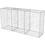 vidaXL Gabion mand 200x50x100 cm gegalvaniseerd staal