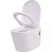 vidaXL Hangend toilet keramiek wit online kopen