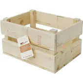 Nobrand Fietskrat B1 blank vuren hout 40x30x24cm