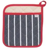 Now Designs Butcher Stripe pannenlap 20 x 20 cm katoen blauw