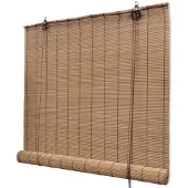 vidaXL Rolgordijn Bamboe 80 x 160 cm (Bruin) online kopen