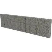 vidaXL Schanskorfmuur met deksels 600x30x150 cm gegalvaniseerd staal