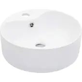 vidaXL Wastafel met overloop 36x13 cm keramiek wit