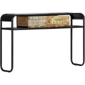 vidaXL Wandtafel 118x30x75 cm massief gerecycled hout