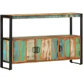 vidaXL Dressoir 120x30x75 cm massief gerecycled hout