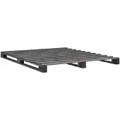 vidaXL Palletbed, grijs, massief hout, grenen, 180x200 cm