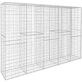 vidaXL Schanskorfmuur met deksel 300x50x200 cm gegalvaniseerd staal