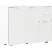 vidaXL Dressoir 107x35x80,5 cm hoogglans wit