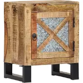 vidaXL Nachtkastje 40x30x50 cm massief mangohout