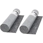 vidaXL Schildersvlies anti-slip 50 m 280 g/m² grijs 2 st