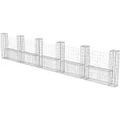 vidaXL Gabion mand U-vormig 570x20x100 cm staal