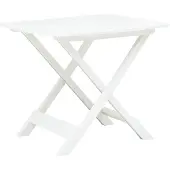 vidaXL Tuintafel inklapbaar 79x72x70 cm kunststof wit