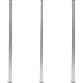 vidaXL Schuttingpalen 3 st 185 cm aluminium