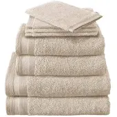 De Witte Lietaer Washandje Contessa Sand (set van 6)