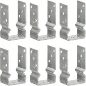 vidaXL Grondankers 6 st 8x6x15 cm gegalvaniseerd staal zilverkleurig