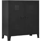 vidaXL Opbergkast industrieel 90x40x100 cm staal zwart