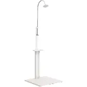 vidaXL Douche de jardin Blanc Bois 48207